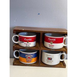 Campbell's Souper Stars on Ice Collection of Cups W/ Signatures Length 8 Inches
